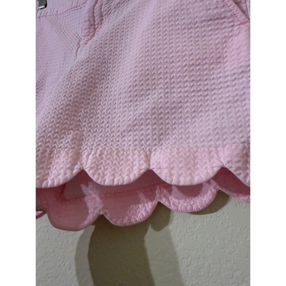 Lilly Pulitzer Pink Women's Scolloped Cotton The Buttercup Shorts 5in Size 10 - Picture 2 of 4